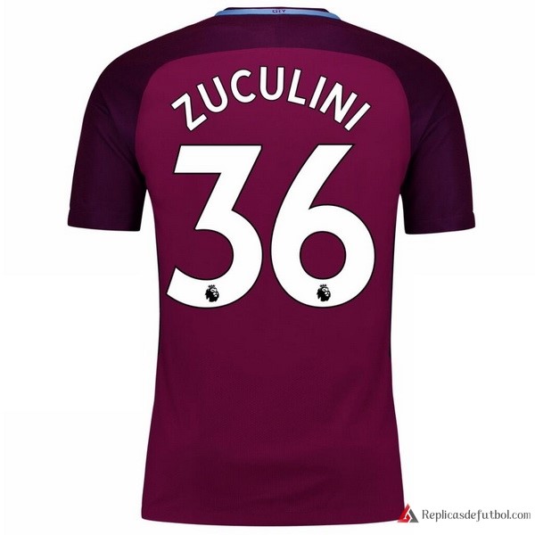 Camiseta Manchester City Segunda equipación Zuculini 2017-2018